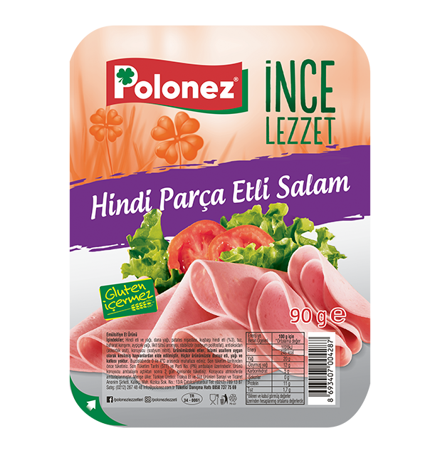 Polonez Hindi Parça Etli Salam - 90 Gr.