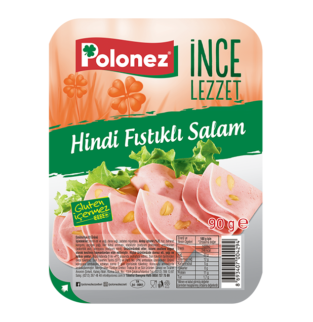 Polonez Hindi Fıstıklı Salam - 90 Gr.